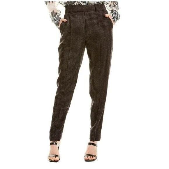 Equipment Warsaw Trouser Pants Women’s Size 8 Wool Blend Ankle Tailored Workwear - Picture 1 of 13
